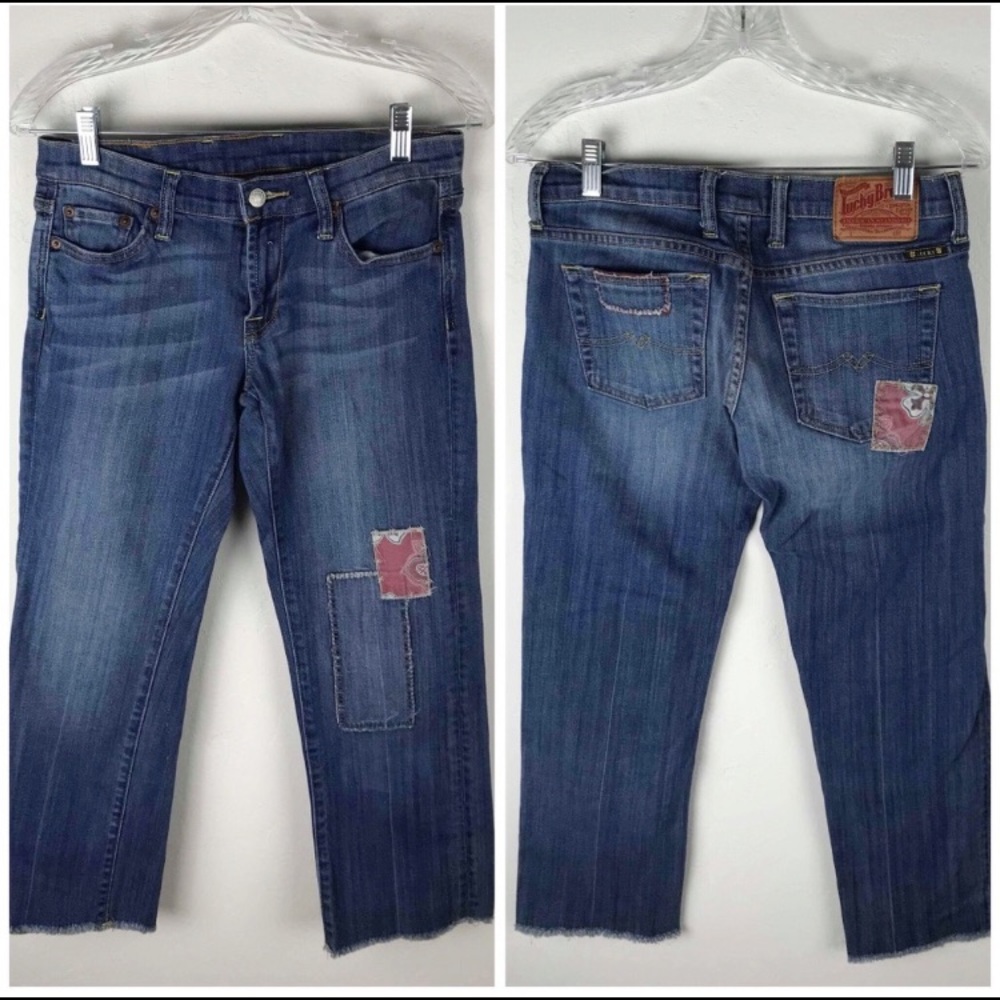 Lucky Brand Honey Suckle Crop Jeans‎